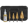 25950 Step Bit Kit, Spiral Double-Fluted, VACO, 4-Piece Image