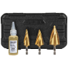 25951 Step Bit Kit, Spiral Double-Fluted, VACO, 3-Piece Image