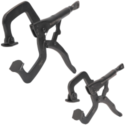 38662 C-Clamp Locking Pliers with Swivel Jaws Set, 6- and 11-Inch, 2-Piece Image 
