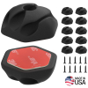 450410 Self-Adhesive Cable Mounting Clips, 3-Slot (10-Pack) Image