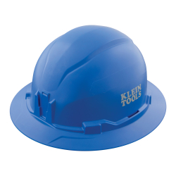 60249 Hard Hat, Non-Vented, Full Brim Style, Blue Image 