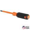 6824INS Insulated Screwdriver, 1/4-Inch Cabinet, 4-Inch Round Shank Image