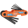 70540M Compact Folding Hex Key Set, 8-Key, Metric Sizes Image