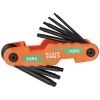 70540T Compact Folding Hex Key Set, 8-Key, Torx® Sizes Image