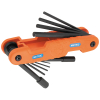 70550M Pro Folding Hex Key Set, 10-Key, Metric Sizes Image