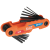 70590 Compact Folding Hex Key Set, 12-Key, SAE, Metric Sizes Image