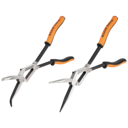 71402 Long Reach Needle Nose and Bent Nose Pliers Set, 13-Inch, 2-Piece Image 