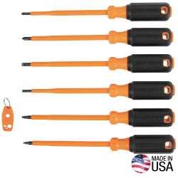 85077INSR Insulated Screwdriver Set Plus Magnetizer, 7-Piece Image