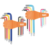 CBLS19 Powder Coated Long Ball End Hex Key Set, SAE and Metric, 19-Piece Image