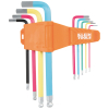 CBLS9M Powder Coated Long Ball-End Hex Key Set, Metric, 9-Piece Image