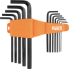 LS12 L-Style Long Hex Key Set, SAE, 12-Piece Image