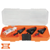QRSTSPRO Premium Electrician's Quick Release Step Bit Set, 3 Piece Image